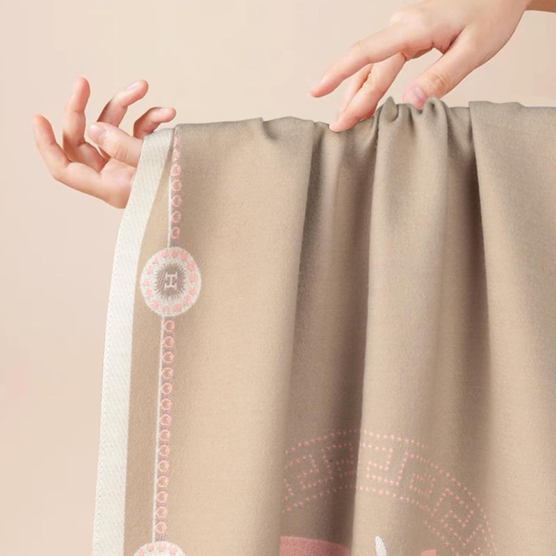 EXTREE Scarfs for Women Pashmina Silky Shawl Wrap for Evening Dressing Blanket Open Front Poncho Cape - Image 5